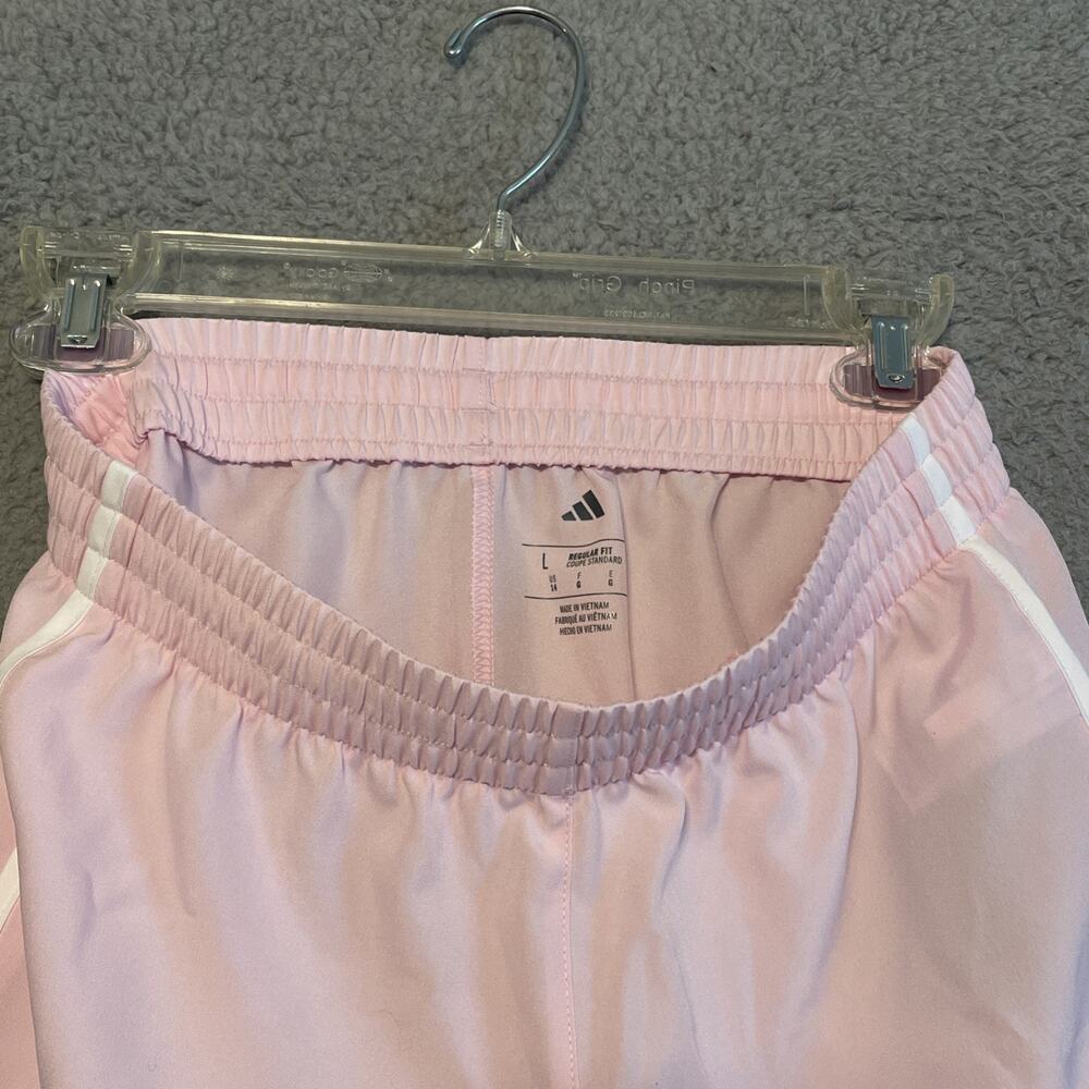 Adidas Girls Regular Fit Athletic Shorts Pink Size L 14 Athletic Shorts - Picture 4 of 8